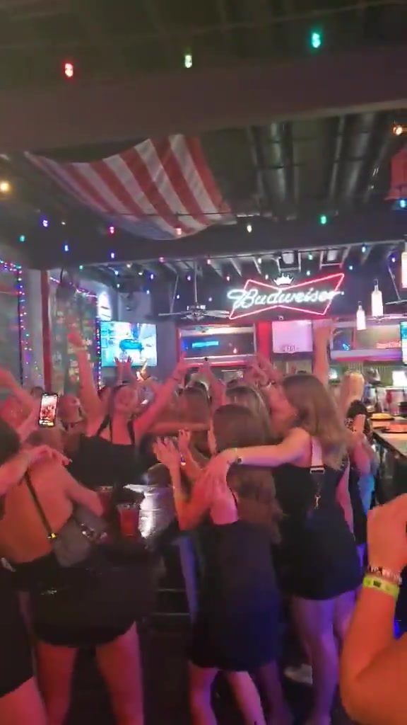 Packed dance floor at Shots on Dickson Street